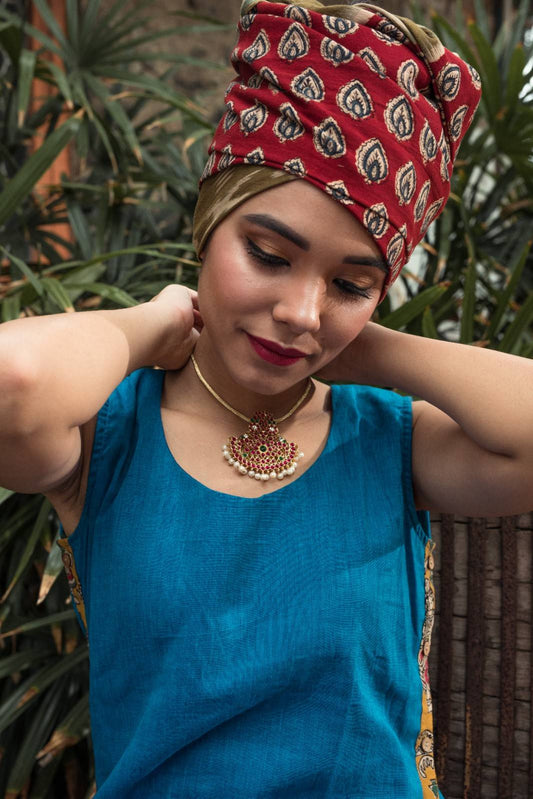 Pure Brass and Kemp Stone Necklace Designs