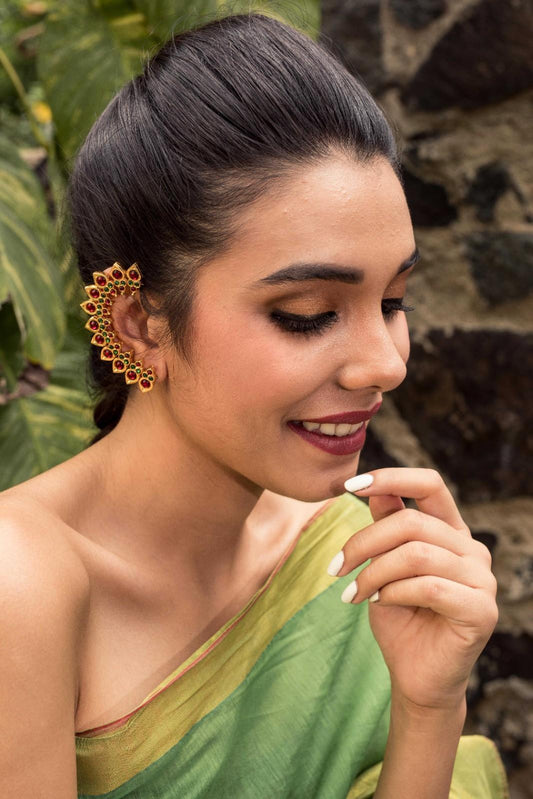 Temple Ear Cuff Earrings