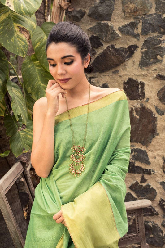 Temple Motif 3 Layer Necklace - Long Style